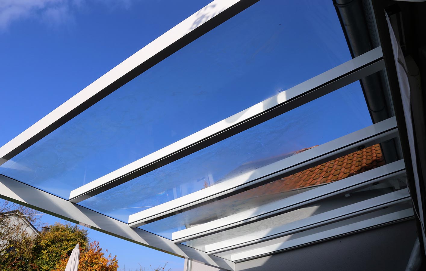 Terrassenüberdachung aus Glas